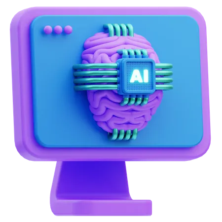 Informatique cognitive  3D Icon