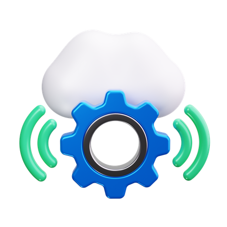 Cloud computing  3D Icon