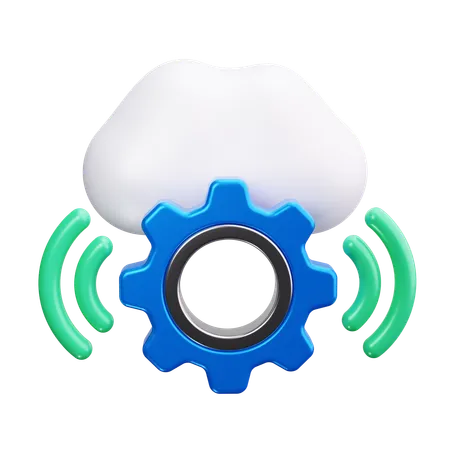 Cloud computing  3D Icon