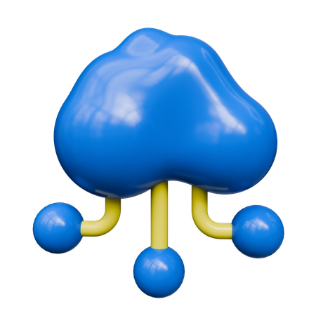 Cloud computing  3D Icon