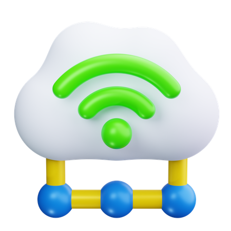 Cloud computing  3D Icon