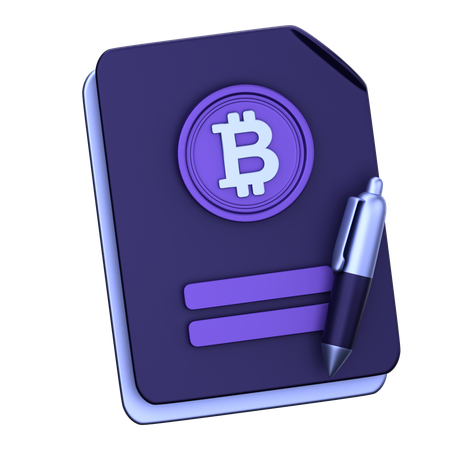 Informe btc  3D Icon