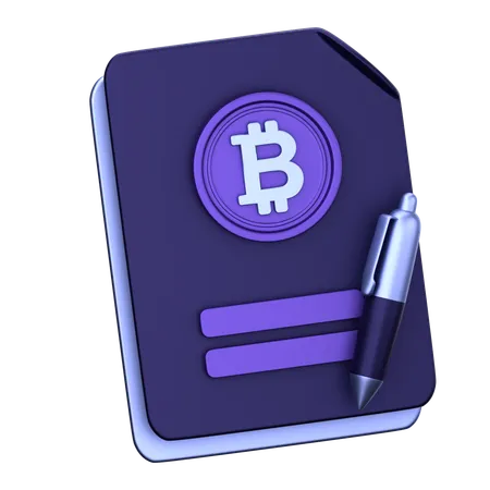 Informe btc  3D Icon