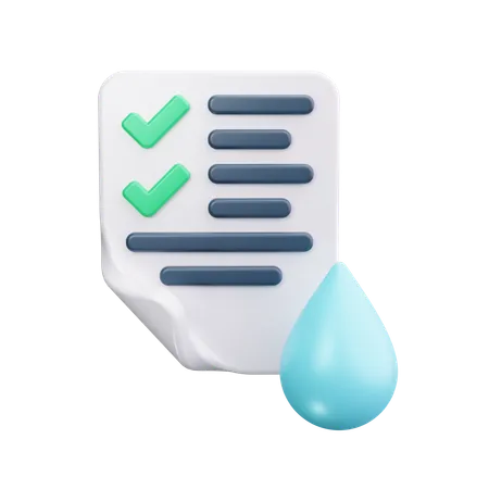 Informe de agua  3D Icon