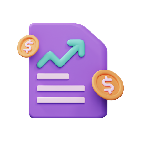 Informe de análisis de crecimiento  3D Icon