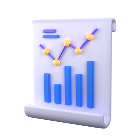 Informe de análisis de marketing  3D Icon