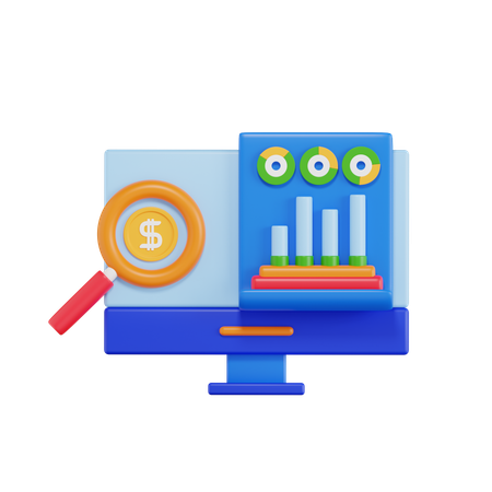 Informe de análisis del mercado de valores  3D Icon