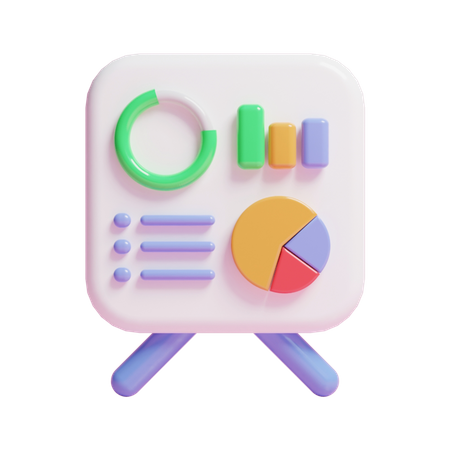 Informe de análisis empresarial  3D Icon