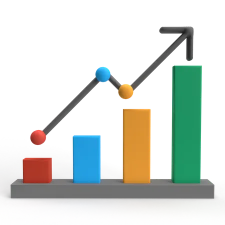 Informe de crecimiento  3D Icon