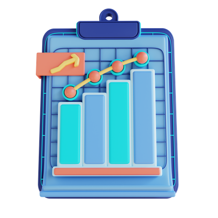 Informe de crecimiento analítico  3D Icon