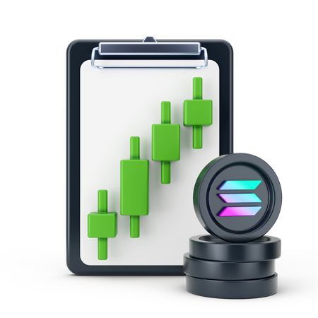 Informe de crecimiento de solana  3D Icon