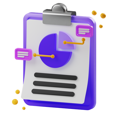 Informe de datos  3D Icon