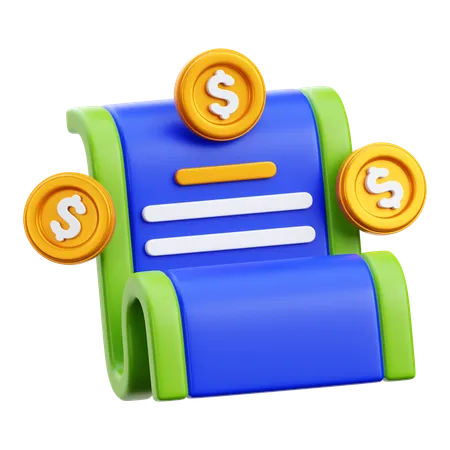 Informe de dinero  3D Icon