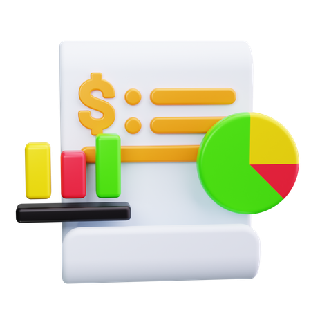 Informe de ganancias  3D Icon