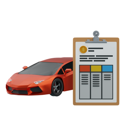 Informe de lavado de coche  3D Icon