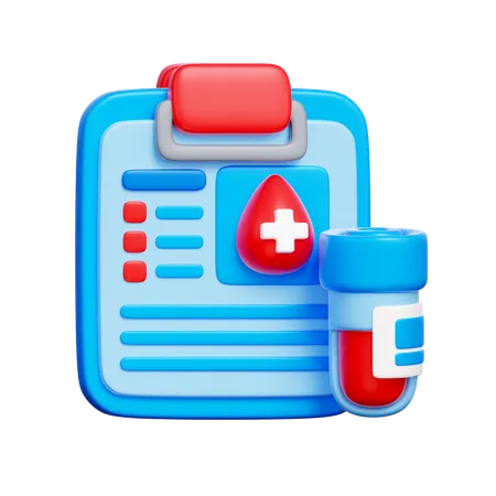 Informe de sangre  3D Icon