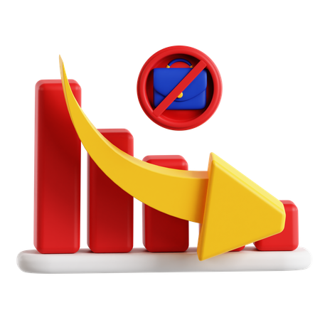 Informe sobre la tasa de desempleo  3D Icon