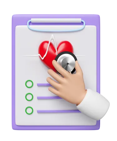 Informe del corazón  3D Icon