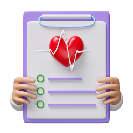 Informe del corazón  3D Icon