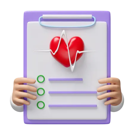 Informe del corazón  3D Icon