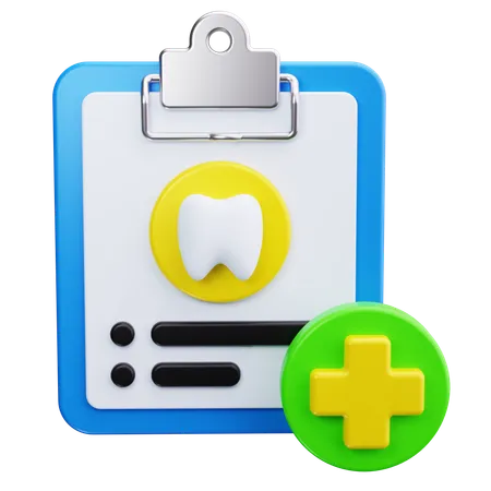 Informe dental  3D Icon