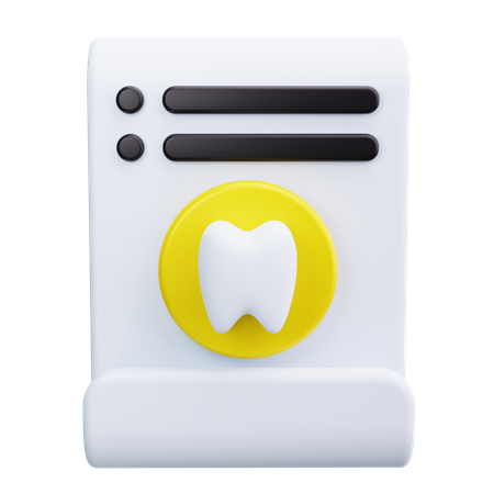 Informe dental  3D Icon