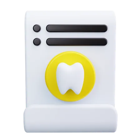 Informe dental  3D Icon