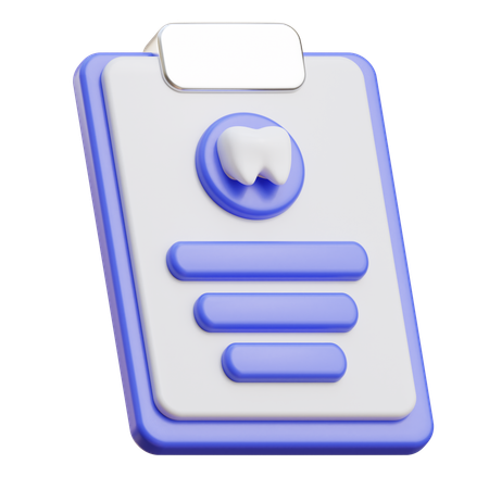 Informe dental  3D Icon