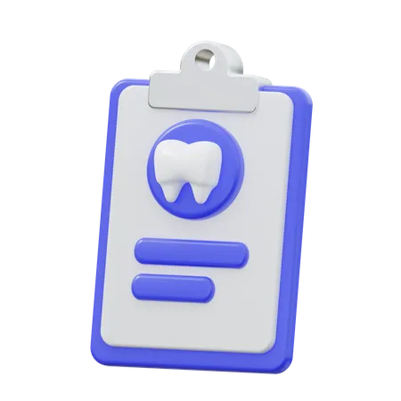 Informe dental  3D Icon