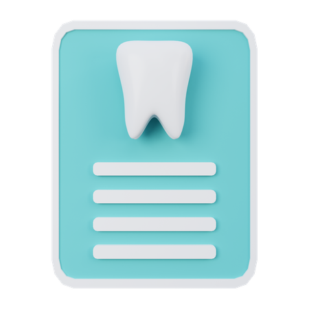 Informe dental  3D Icon