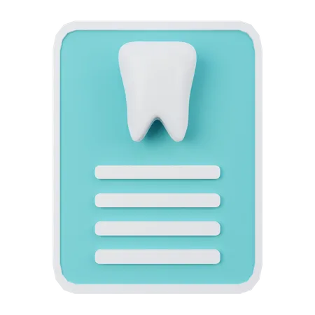 Informe dental  3D Icon