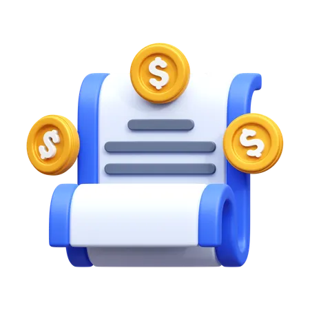 Informe de dinero  3D Icon