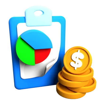 Informe de dinero  3D Icon