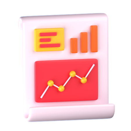 Informe de estadísticas  3D Icon