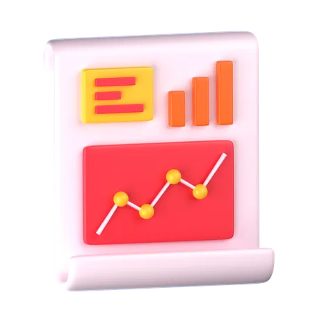 Informe de estadísticas  3D Icon