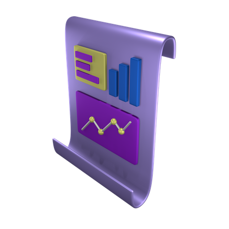 Informe estadístico  3D Icon