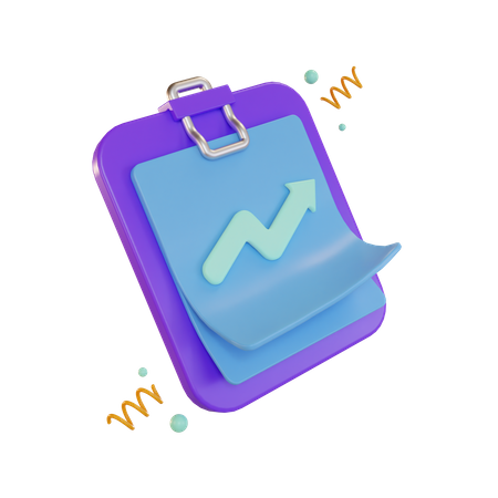Informe estadístico  3D Icon