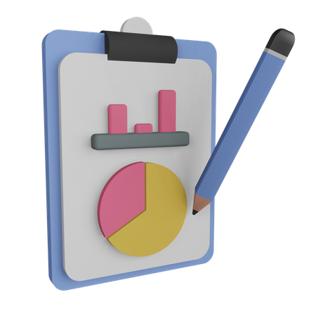 Informe estadístico  3D Icon