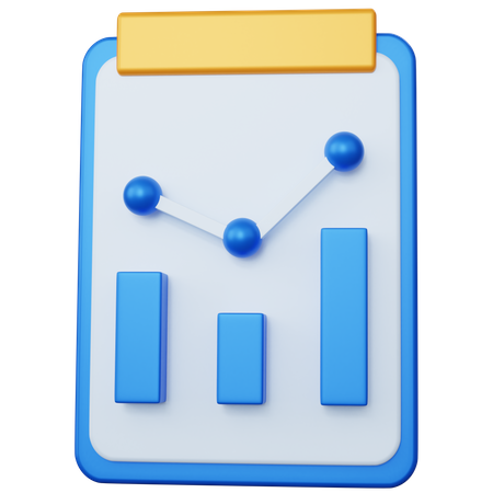 Informe estadístico  3D Icon