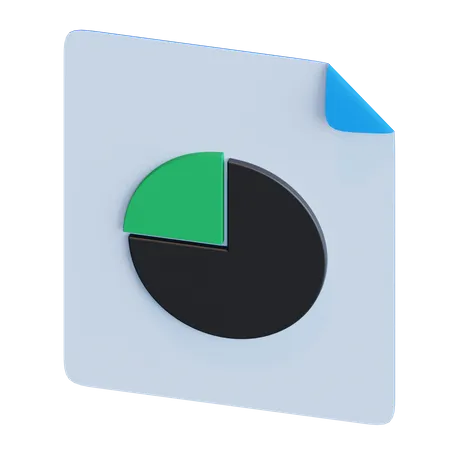 Informe gráfico circular  3D Icon