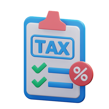 Informe de impuestos  3D Icon