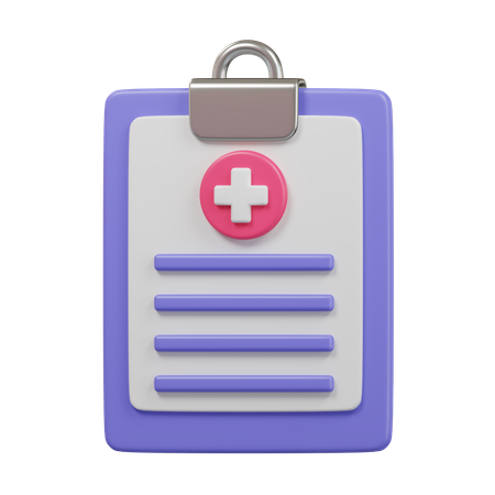 Informe médico  3D Icon