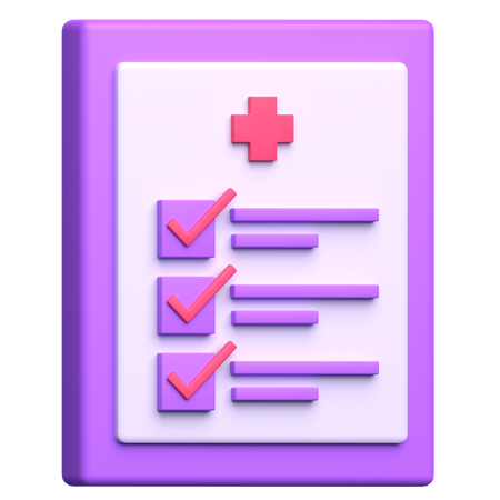 Informe médico  3D Icon