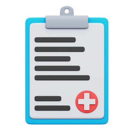 Informe médico  3D Icon