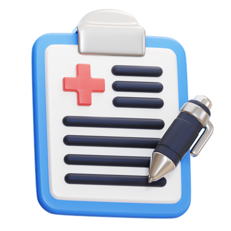 Informe médico  3D Icon