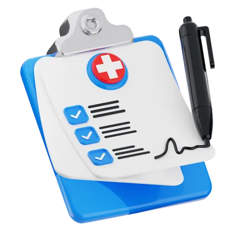 Informe médico  3D Icon