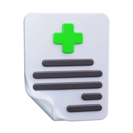 Informe médico  3D Icon