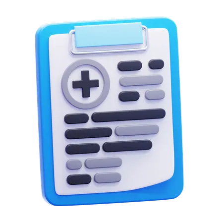 Informe médico  3D Icon