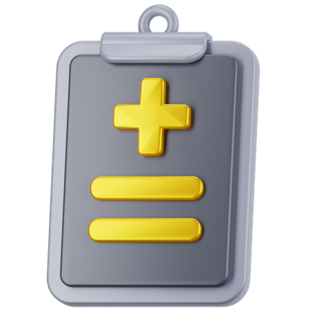 Informe médico  3D Icon