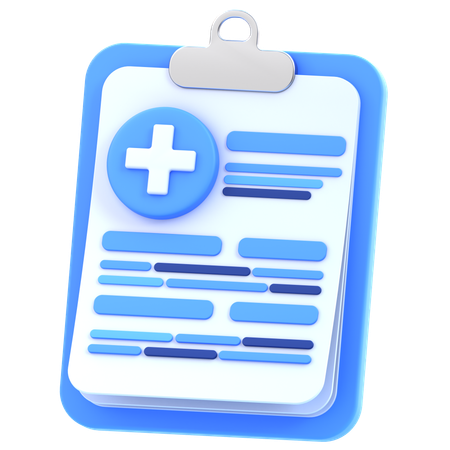 Informe médico  3D Icon